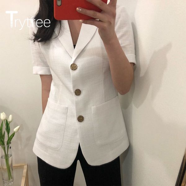 trytree 2020 summer women casual suit coat turn-down collar single breasted fashion all-purpose style solid suit coat, Black;brown
trytree 2020 summer women casual suit coat turn-down collar single breasted fashion all-purpose style solid suit coat, Black;brown