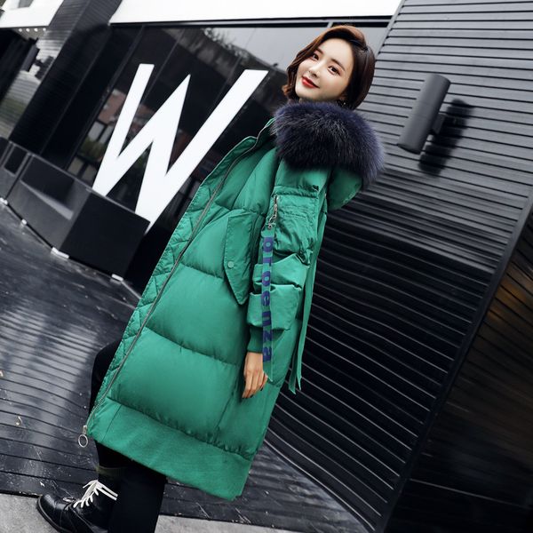 medium long women white duck down jacket 2019 new winter loose fashion thick warm coat women large fur collar down jacket win945, Black
medium long women white duck down jacket 2019 new winter loose fashion thick warm coat women large fur collar down jacket win945, Black