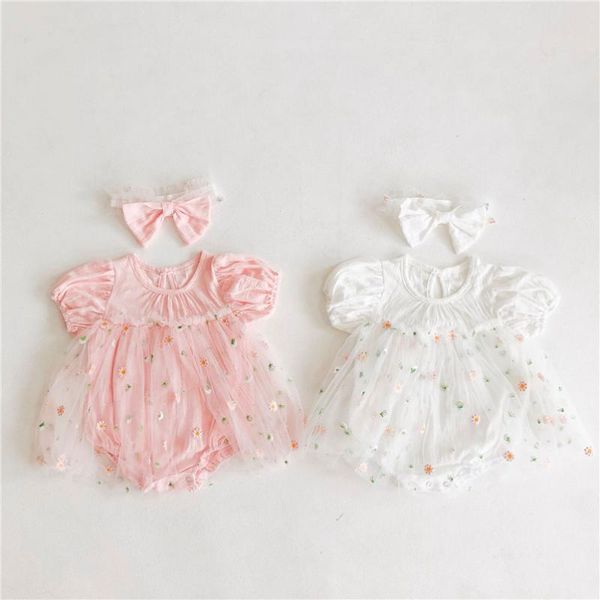 girl's dresses adorable daisy embroidery short sleeve born baby dress summer cozy cotton infant kids bodysuit for girls outfits childre, Red;yellow
girl's dresses adorable daisy embroidery short sleeve born baby dress summer cozy cotton infant kids bodysuit for girls outfits childre, Red;yellow