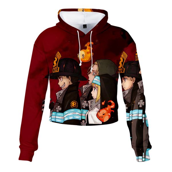 japan new shirt 2019 scorching fire brigade comic periphery female umbilical cord high waist even hat guard t shirts, Gray;blue
japan new shirt 2019 scorching fire brigade comic periphery female umbilical cord high waist even hat guard t shirts, Gray;blue