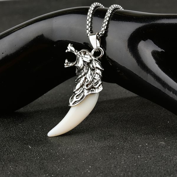 fan punk long chain horn necklace cool vintage biker men wolf pendant necklace male hip hop jewelry, Silver
fan punk long chain horn necklace cool vintage biker men wolf pendant necklace male hip hop jewelry, Silver
