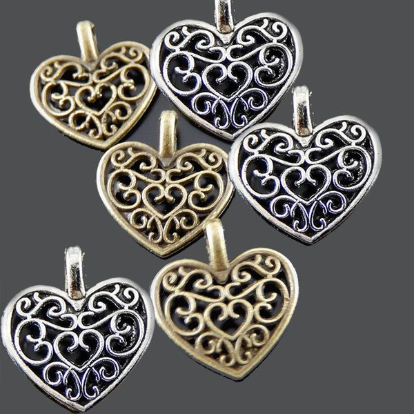 julie wang 100pcs antique silver/bronze charm imitation mini hollow heart shape pendant jewelry bracelet accessories 16*15*2mm, Bronze;silver
julie wang 100pcs antique silver/bronze charm imitation mini hollow heart shape pendant jewelry bracelet accessories 16*15*2mm, Bronze;silver
