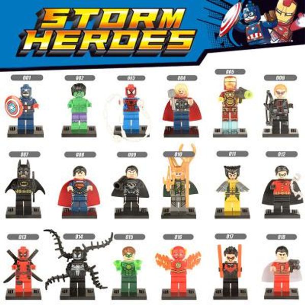 marvel super hero avengers captain america loki wolverine venom superman iron man thanos deadpool hulk toy action figure building block
marvel super hero avengers captain america loki wolverine venom superman iron man thanos deadpool hulk toy action figure building block
