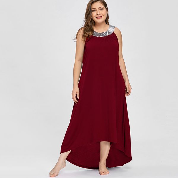 wipalo women plus size sequined collar asymmetrical party dress o neck sleeveless solid casual straight maxi dress 5xl vestidos, Black;gray
wipalo women plus size sequined collar asymmetrical party dress o neck sleeveless solid casual straight maxi dress 5xl vestidos, Black;gray