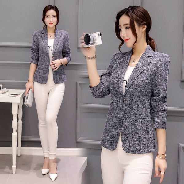 womens slim fit office blazer jacket one button cotton linen suit coat plus sz, Tan;black
womens slim fit office blazer jacket one button cotton linen suit coat plus sz, Tan;black