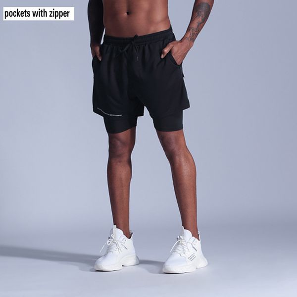 men running shorts 2 in 1 sports jogging fitness shorts training quick dry men gym sport gym short with zipper pockets, Black;blue
men running shorts 2 in 1 sports jogging fitness shorts training quick dry men gym sport gym short with zipper pockets, Black;blue