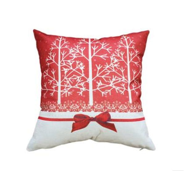 Christmas Styles Cotton Flax Pillow Case Cover Car Sofa Pillow Sham Armchair For Living / Study / Dining Room Bedroom L Sdp 035