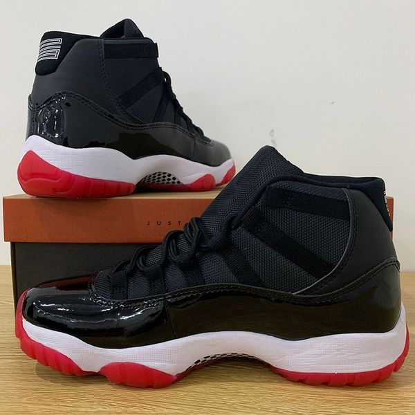 with box 11 11s bred 2020 basketball shoes for men classic women mens designer sports shoes trainers sneakers 5.5-13, Black
with box 11 11s bred 2020 basketball shoes for men classic women mens designer sports shoes trainers sneakers 5.5-13, Black