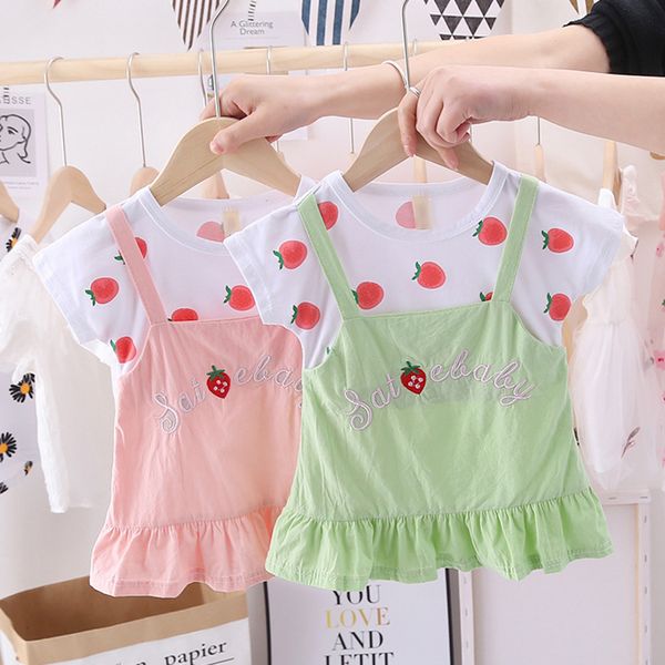 girls' dress 2020 children's wear girls' fake two-piece dress fashionable summer dress, White
girls' dress 2020 children's wear girls' fake two-piece dress fashionable summer dress, White
