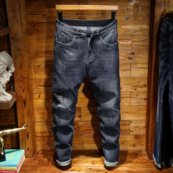 2020 arm fashion designer mens ripped biker jeans leather patchwork slim fit black moto denim joggers for male distressed jeans pants 28-38
2020 arm fashion designer mens ripped biker jeans leather patchwork slim fit black moto denim joggers for male distressed jeans pants 28-38