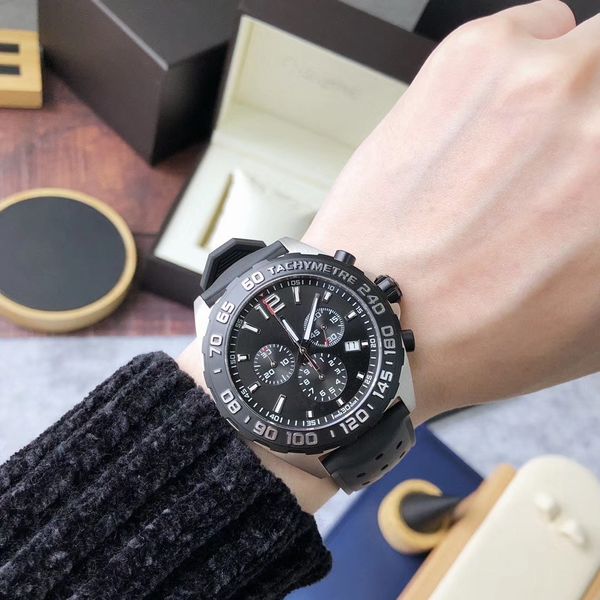 wholesale luxury watch swiss quartz movement sapphire f1 men's quartz watch super luminous 43mm multi-function timing delivery, Slivery;brown
wholesale luxury watch swiss quartz movement sapphire f1 men's quartz watch super luminous 43mm multi-function timing delivery, Slivery;brown