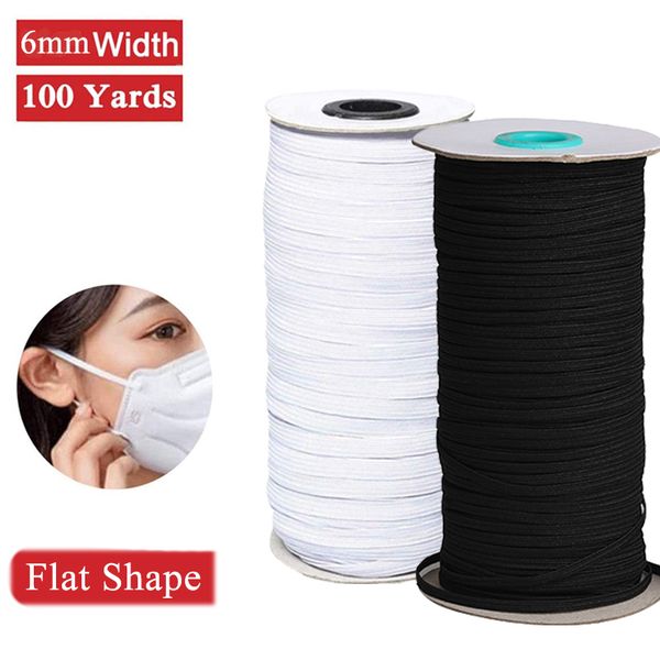 100 yards elastic bands for face masks braided elasticated cord stretch strap rope for sewing knitting, 3mm 6mm width
100 yards elastic bands for face masks braided elasticated cord stretch strap rope for sewing knitting, 3mm 6mm width