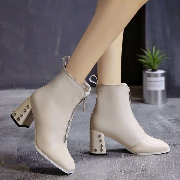 2019 woman ankle boots for women high heel boots ladies winter booties front zipper white fur shoes beige black a35-34
2019 woman ankle boots for women high heel boots ladies winter booties front zipper white fur shoes beige black a35-34
