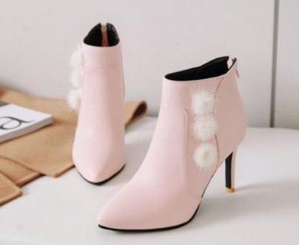 2019 women's boots in winter with new style high heel fine heel pointed end @8045, Black
2019 women's boots in winter with new style high heel fine heel pointed end @8045, Black