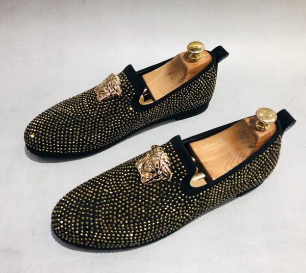 2019 spring mens shoes full diamond dress shoes homecoming men luxury loafers men loafers stylist men designer shoes 673, Black
2019 spring mens shoes full diamond dress shoes homecoming men luxury loafers men loafers stylist men designer shoes 673, Black