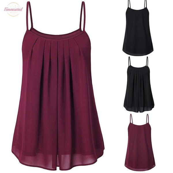 summer women ladies chiffon loose solid ruched sleeveless tank vest blouse womens sleeveless frill strap chiffon vest, White
summer women ladies chiffon loose solid ruched sleeveless tank vest blouse womens sleeveless frill strap chiffon vest, White