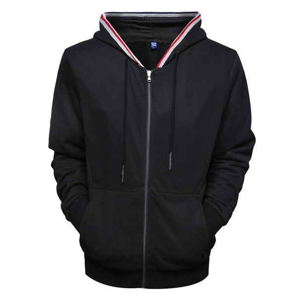 the new cross-border trade exclusively for sports and leisure solid color zipper hooded cardigan sweater hoodie sweater pocket, Black
the new cross-border trade exclusively for sports and leisure solid color zipper hooded cardigan sweater hoodie sweater pocket, Black