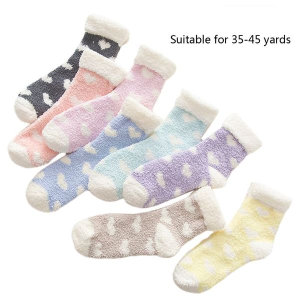 womens winter warm coral velvet floor socks sweet candy color heart tube hosiery axyd, Black;white
womens winter warm coral velvet floor socks sweet candy color heart tube hosiery axyd, Black;white
