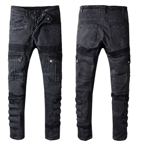 2020 balman mens distressed ripped biker jeans slim fit motorcycle biker denim for men fashion designer hip hop mens jeans good quality, Blue
2020 balman mens distressed ripped biker jeans slim fit motorcycle biker denim for men fashion designer hip hop mens jeans good quality, Blue