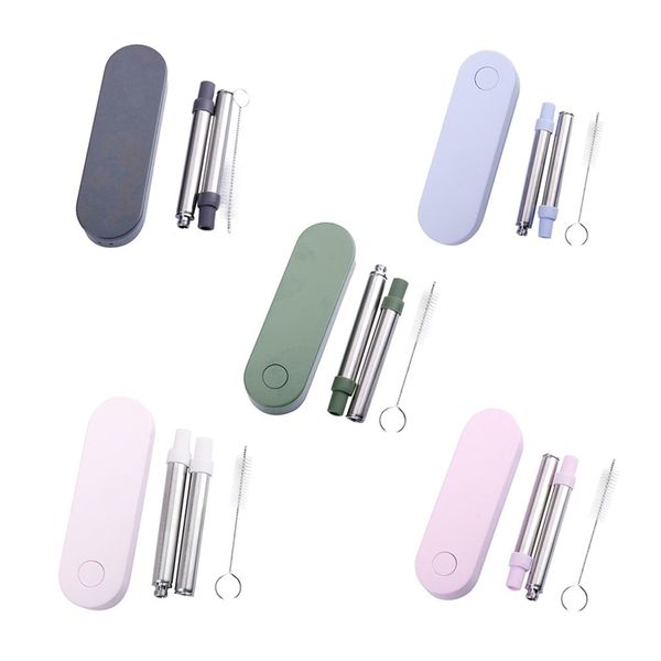 reusable stainless steel drinking straws metal straw with brush portable storage box reusable straws kitchen bar
reusable stainless steel drinking straws metal straw with brush portable storage box reusable straws kitchen bar