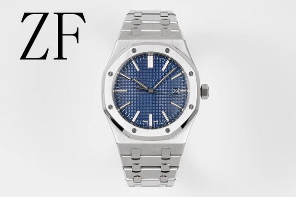 zf luxury mens watches 15400 white blue and black 3120 automatic up-chain watch 41x9.8mm designer watches movement watches, Slivery;brown
zf luxury mens watches 15400 white blue and black 3120 automatic up-chain watch 41x9.8mm designer watches movement watches, Slivery;brown