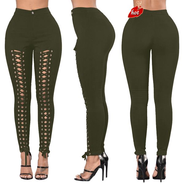 jeans for women hole cotton elastic high waist jeans ladies casual vintage lace up pencil slim skinny plus size o8r2, Blue
jeans for women hole cotton elastic high waist jeans ladies casual vintage lace up pencil slim skinny plus size o8r2, Blue