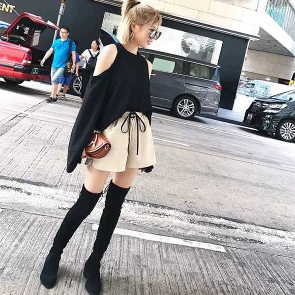 new winter women boots over-the-knee boots comfortable stretch fabric soft walking heightening, Black
new winter women boots over-the-knee boots comfortable stretch fabric soft walking heightening, Black