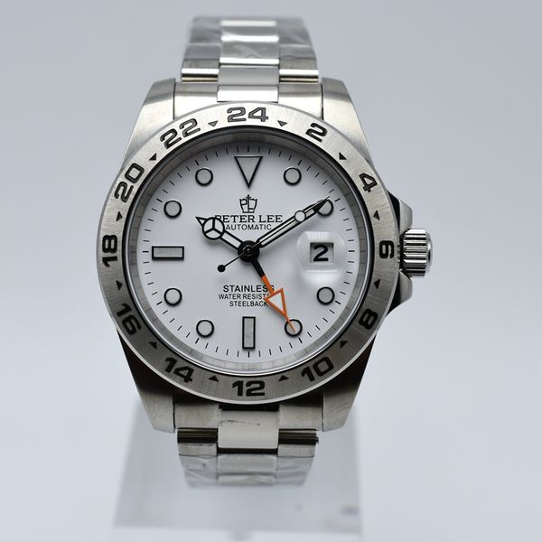 four pointer luminous mechanical men watches brand luxury dropshipping peter lee daydate stainless steel men automatic watch, Slivery;brown 
four pointer luminous mechanical men watches brand luxury dropshipping peter lee daydate stainless steel men automatic watch, Slivery;brown