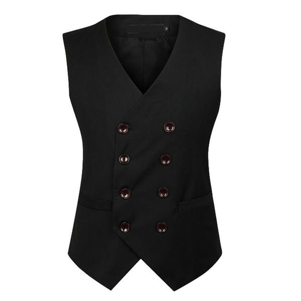 cotton men suit dress vests double beasted fashion sleeveless man business casual blazer slim fit men waistcoat breathable, Black;white
cotton men suit dress vests double beasted fashion sleeveless man business casual blazer slim fit men waistcoat breathable, Black;white