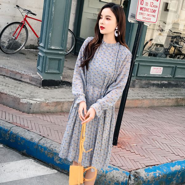12 colors beautiful fashion spring autumn new women long sleeved dress retro collar casual slim dresses floral printing chiffon, Black;gray
12 colors beautiful fashion spring autumn new women long sleeved dress retro collar casual slim dresses floral printing chiffon, Black;gray