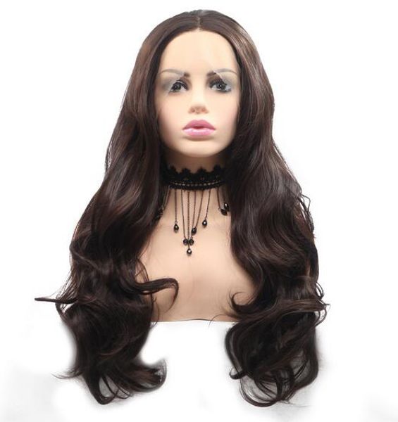big price reduction | selling ladies big wave body wave wig front lace synthetic fiber headgear rose inner net comfortable and breathab, Black
big price reduction | selling ladies big wave body wave wig front lace synthetic fiber headgear rose inner net comfortable and breathab, Black