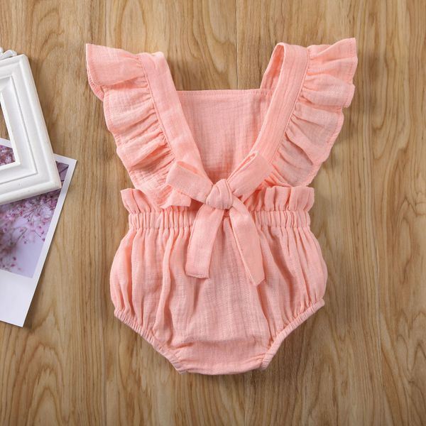 0-24m newborn infant baby girl ruffles romper solid jumpsuit overalls summer soft baby girls clothes costumes, Blue
0-24m newborn infant baby girl ruffles romper solid jumpsuit overalls summer soft baby girls clothes costumes, Blue