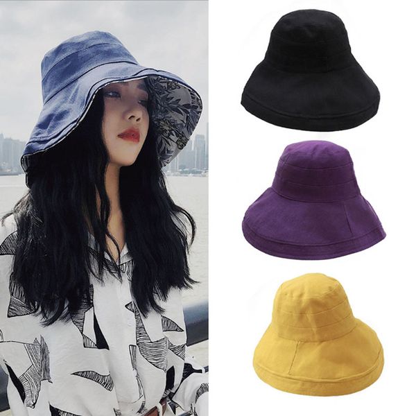 women hat sun hat printed bucket double-sided wearable basin cap for female visor fisherman's cotton wide brim, Blue;gray
women hat sun hat printed bucket double-sided wearable basin cap for female visor fisherman's cotton wide brim, Blue;gray