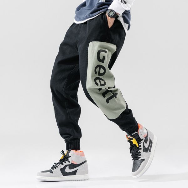 fashion streetwear men jeans loose fit spliced designer cargo pants harem trousers streetwear hip hop jeans men joggers pants, Blue
fashion streetwear men jeans loose fit spliced designer cargo pants harem trousers streetwear hip hop jeans men joggers pants, Blue