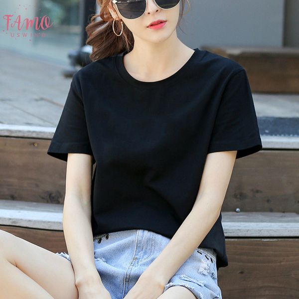 10 color xs xl plain t shirt women 100% cotton elastic basic t shirts female casual short sleeve t, White
10 color xs xl plain t shirt women 100% cotton elastic basic t shirts female casual short sleeve t, White