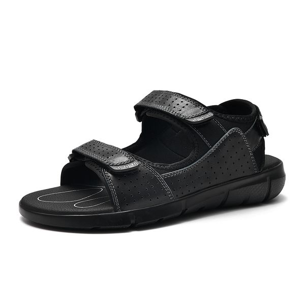 brand genuine leather men shoes summer new large size sandals men high-quality breathable beach sandals, Black
brand genuine leather men shoes summer new large size sandals men high-quality breathable beach sandals, Black