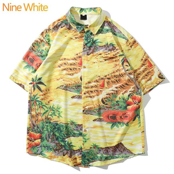 2020 hip-hop shirt street style men's hawaiian shirt beach pattern original summer beach short sleeve new, White;black
2020 hip-hop shirt street style men's hawaiian shirt beach pattern original summer beach short sleeve new, White;black