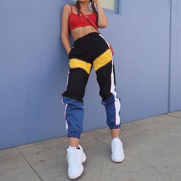 MarchWind Brand Weekeep Women High Waist Patchwork Pants Black Pencil Pants Streetwear Cargo Pants Loose Jogger Trousers Women Sweatpants
MarchWind Brand Weekeep Women High Waist Patchwork Pants Black Pencil Pants Streetwear Cargo Pants Loose Jogger Trousers Women Sweatpants