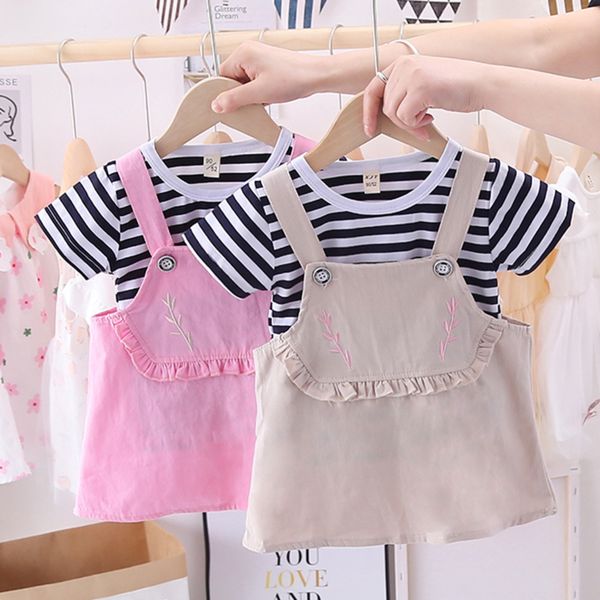 kids designer clothes girls suit 2020 striped pants two-piece suit babies' fashionable summer clothes, Red;yellow
kids designer clothes girls suit 2020 striped pants two-piece suit babies' fashionable summer clothes, Red;yellow