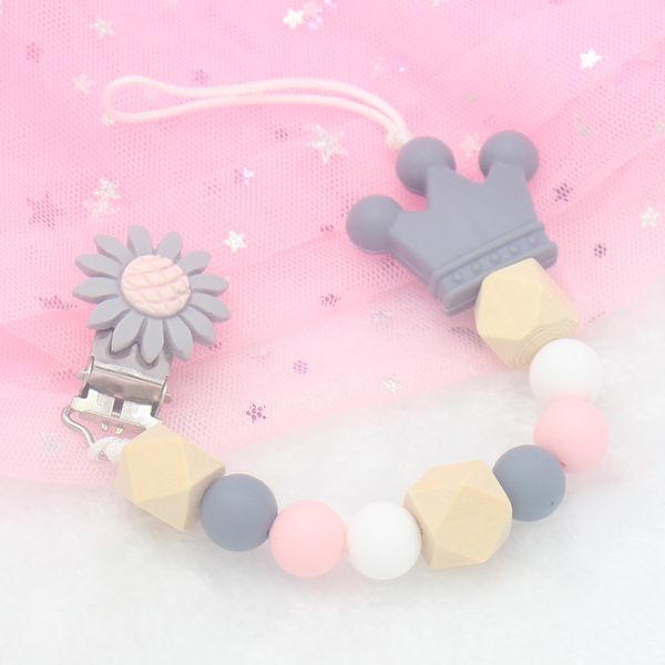 new silicone baby pacifier clips crochet beads silicone crown pacifier chain holder for baby babies children infant chew toys
new silicone baby pacifier clips crochet beads silicone crown pacifier chain holder for baby babies children infant chew toys