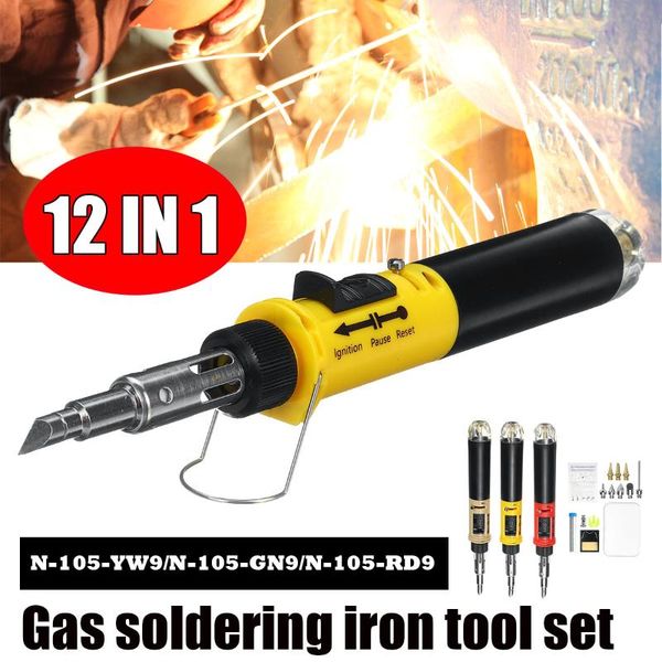 gas soldering iron 12 in 1 pen type auto ignition butane electric soldering iron set welding tool torch cordless solder
gas soldering iron 12 in 1 pen type auto ignition butane electric soldering iron set welding tool torch cordless solder