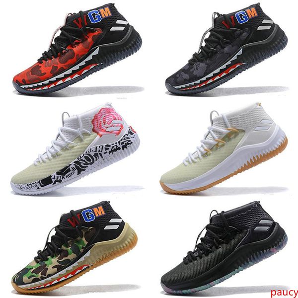 damian lillard 4 men's basketball shoes for dame 4s black white army green red casual sports sneakers us 7-12
damian lillard 4 men's basketball shoes for dame 4s black white army green red casual sports sneakers us 7-12