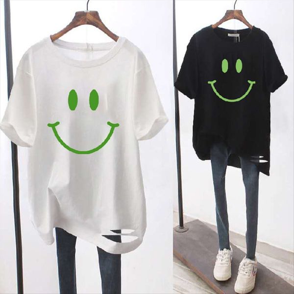 2020 women's prined shor-sleeved t-shir bf lazy t-shir casual pants style casual all-match fat mm fashionable t, White
2020 women's prined shor-sleeved t-shir bf lazy t-shir casual pants style casual all-match fat mm fashionable t, White