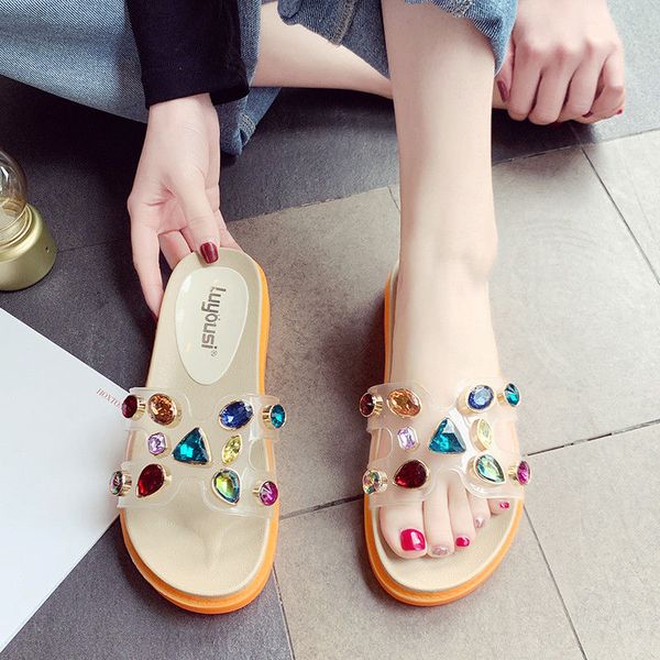 fashion slippers women bright diamond casual outdoor beach shoes women non-slip slippers shoes woman mujer, Black
fashion slippers women bright diamond casual outdoor beach shoes women non-slip slippers shoes woman mujer, Black