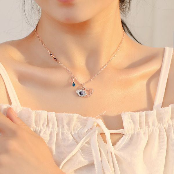 evil eyes charm necklace blue demon eye pendants with 18 inches chain women necklaces fashion jewelry, Silver
evil eyes charm necklace blue demon eye pendants with 18 inches chain women necklaces fashion jewelry, Silver