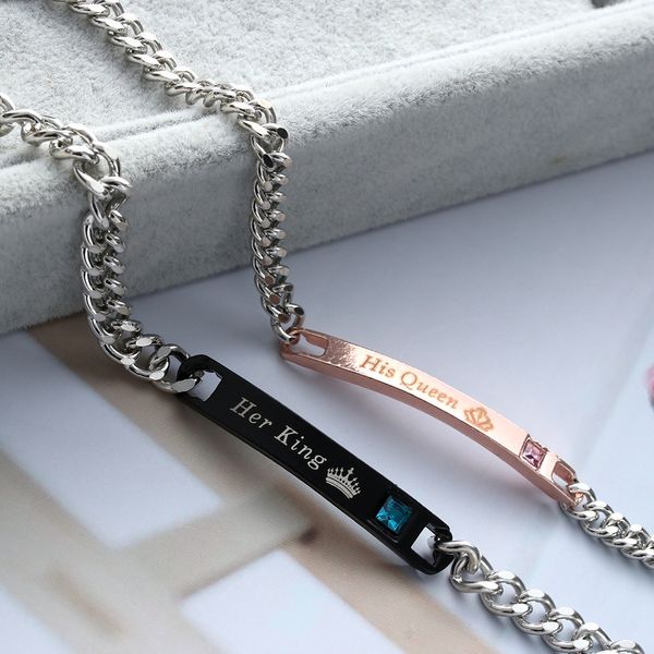 stainless steel lover couples bracelet her beast& his beauty bangles her king queen men women jewelry valentine's day, Golden;silver
stainless steel lover couples bracelet her beast& his beauty bangles her king queen men women jewelry valentine's day, Golden;silver