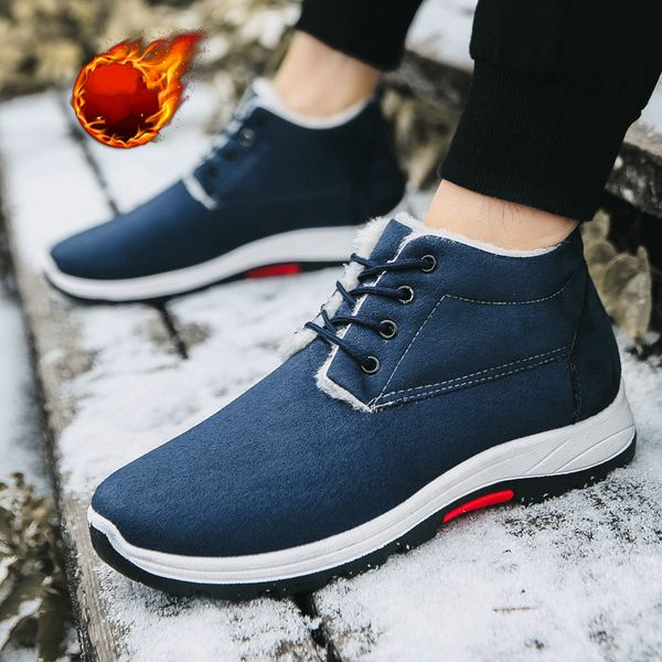 2019 new warm snow boots men plus velvet men's shoes outdoor cold boots waterproof men's high-gang cotton s21-78, Black
2019 new warm snow boots men plus velvet men's shoes outdoor cold boots waterproof men's high-gang cotton s21-78, Black