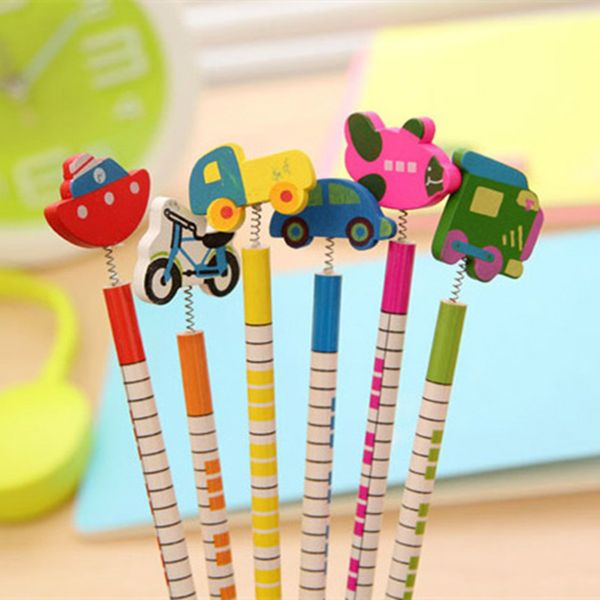 6 pcs / pack new selling handmade wooden pencil cartoon vehicles pencils creative trend stationery children student pencil
6 pcs / pack new selling handmade wooden pencil cartoon vehicles pencils creative trend stationery children student pencil