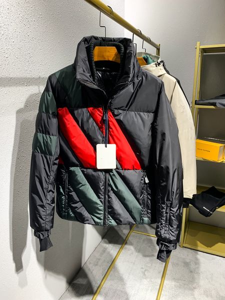men's down parkas jacket loose short winter outdoor clothing thick warm 2019 new ski suit european authentic english style monc splice, Black
men's down parkas jacket loose short winter outdoor clothing thick warm 2019 new ski suit european authentic english style monc splice, Black