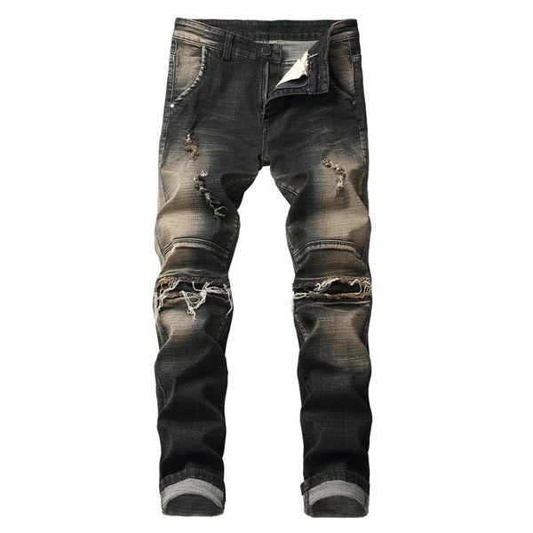 men vintage ripped denim pants washed retro distressed jeans trousers male destroyed jeans with holes plus size 28-42, Blue
men vintage ripped denim pants washed retro distressed jeans trousers male destroyed jeans with holes plus size 28-42, Blue